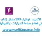 الأنابيك تعلن عن توظيف 100 مشغل إنتاج في قطاع صناعة السيارات بالقنيطرة